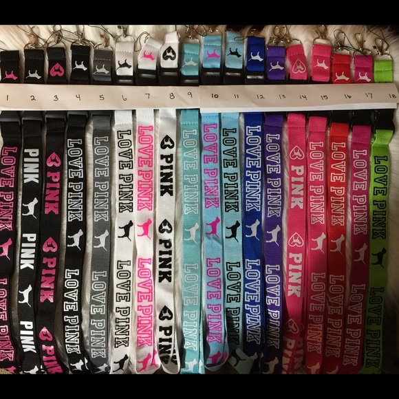 1 left🌈NEW Free Lanyard+5pr. VS PINK Ankle Socks - Picture 2 of 7